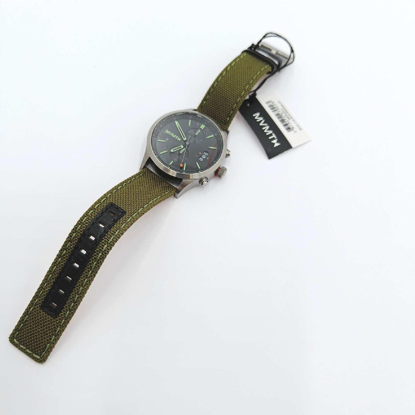 MVMT Chronograph Quarz Uhr für Herren mit Olivengrünes Nylonband - 28000200-D
