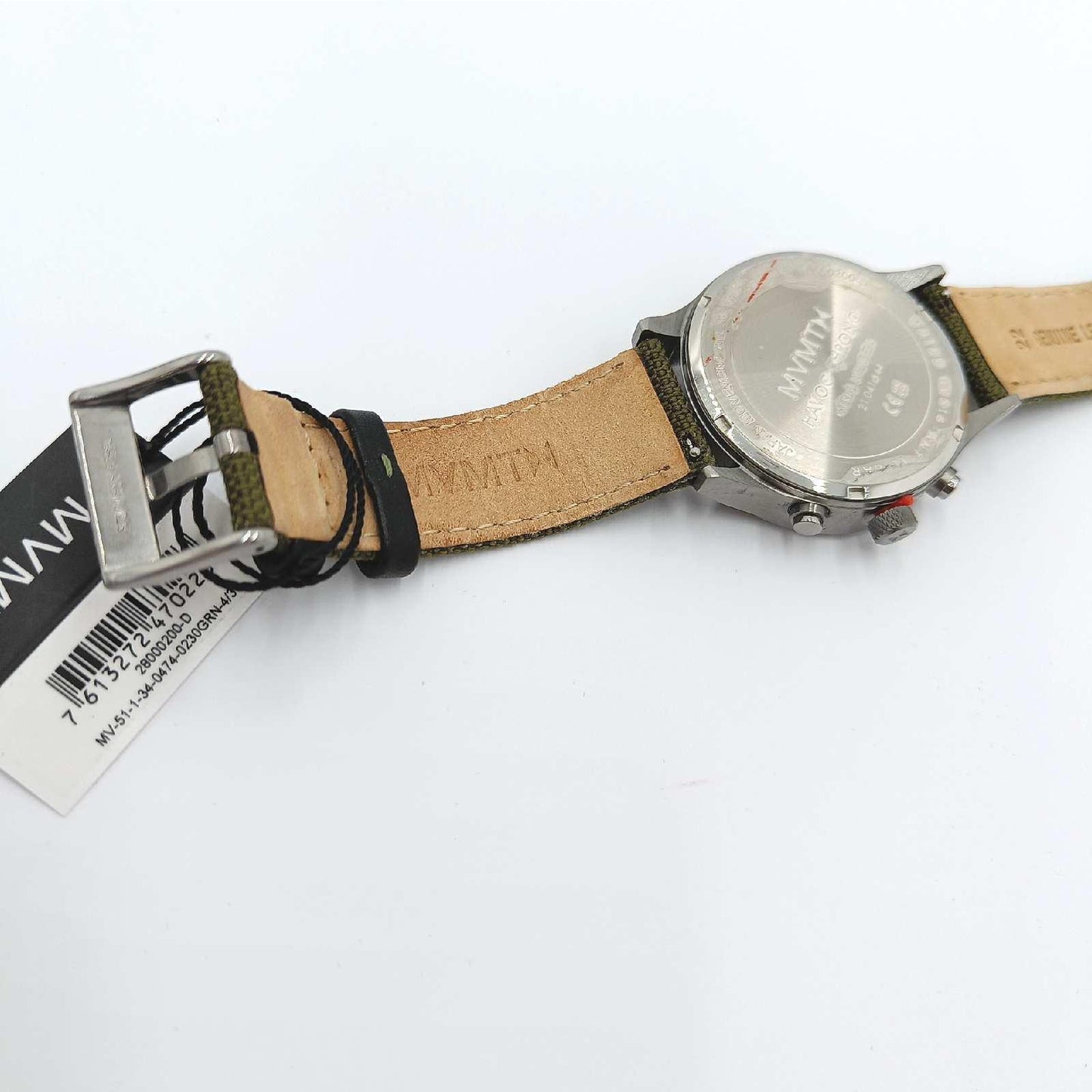 MVMT Chronograph Quarz Uhr für Herren mit Olivengrünes Nylonband - 28000200-D