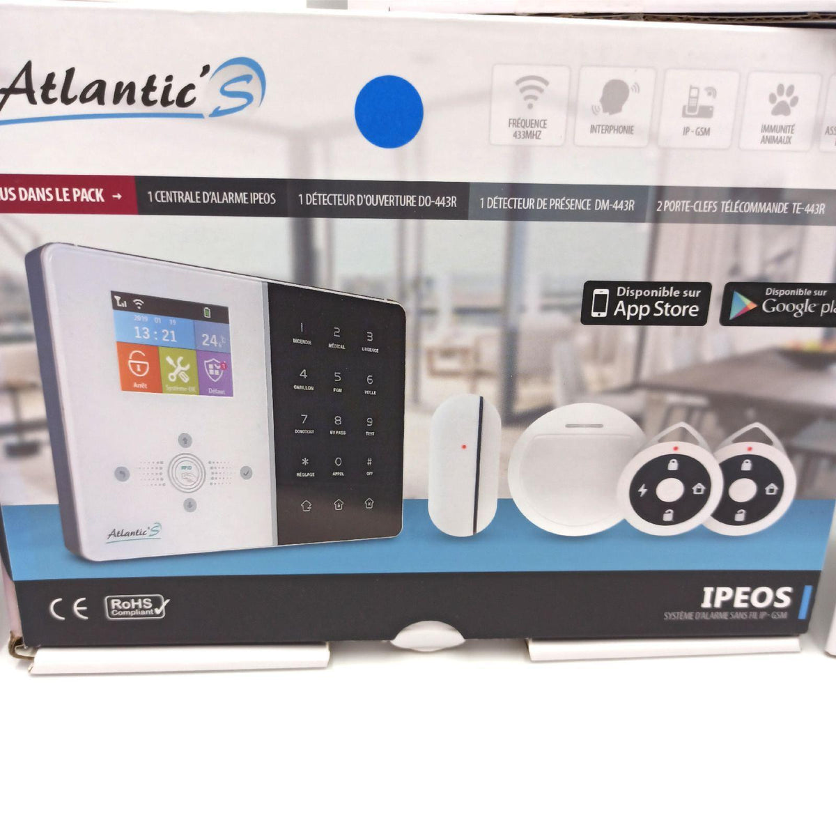 Drahtloser IP-Hausalarm IPEOS - Kit 6 MD-326R - Atlantic'S