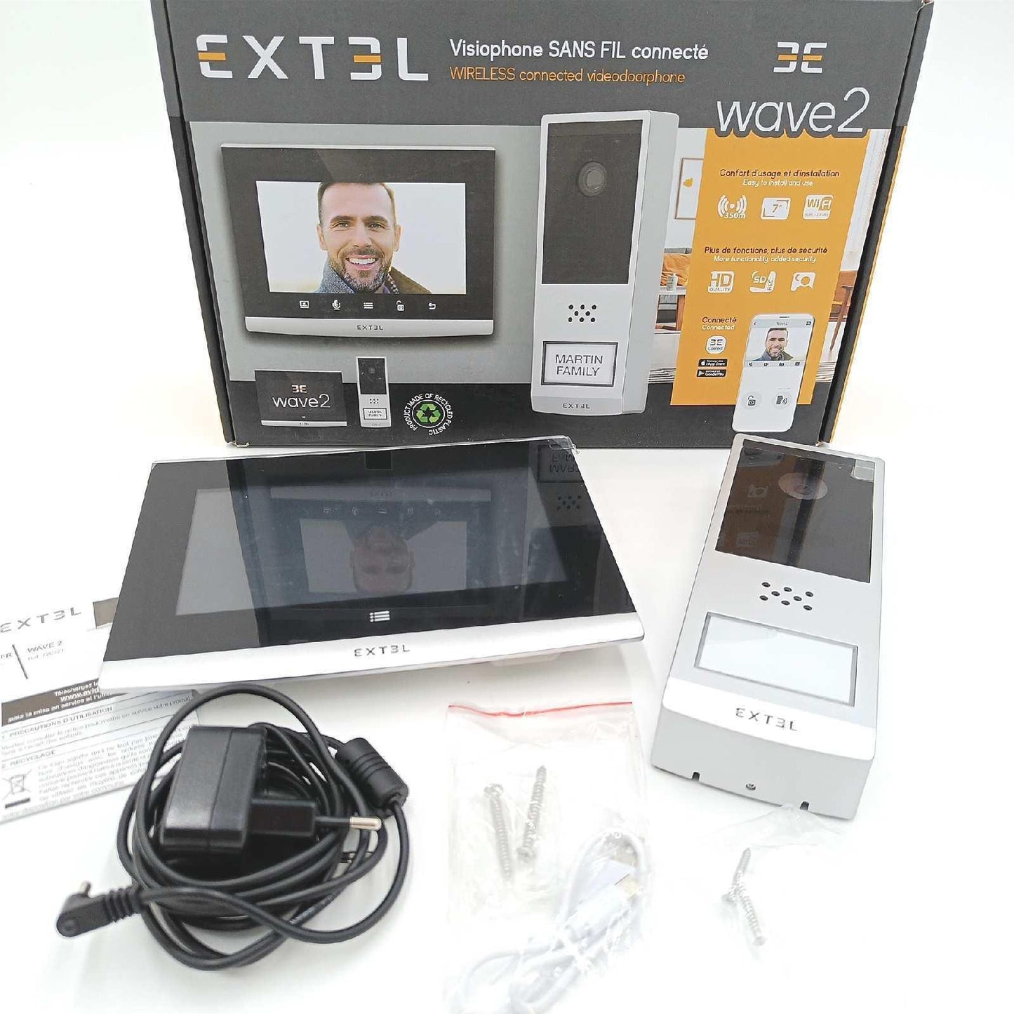 EXTEL Video Türsprechanlage Hauskommunikation Sicherheitstechnik Wave 2 WLAN Nachtsicht