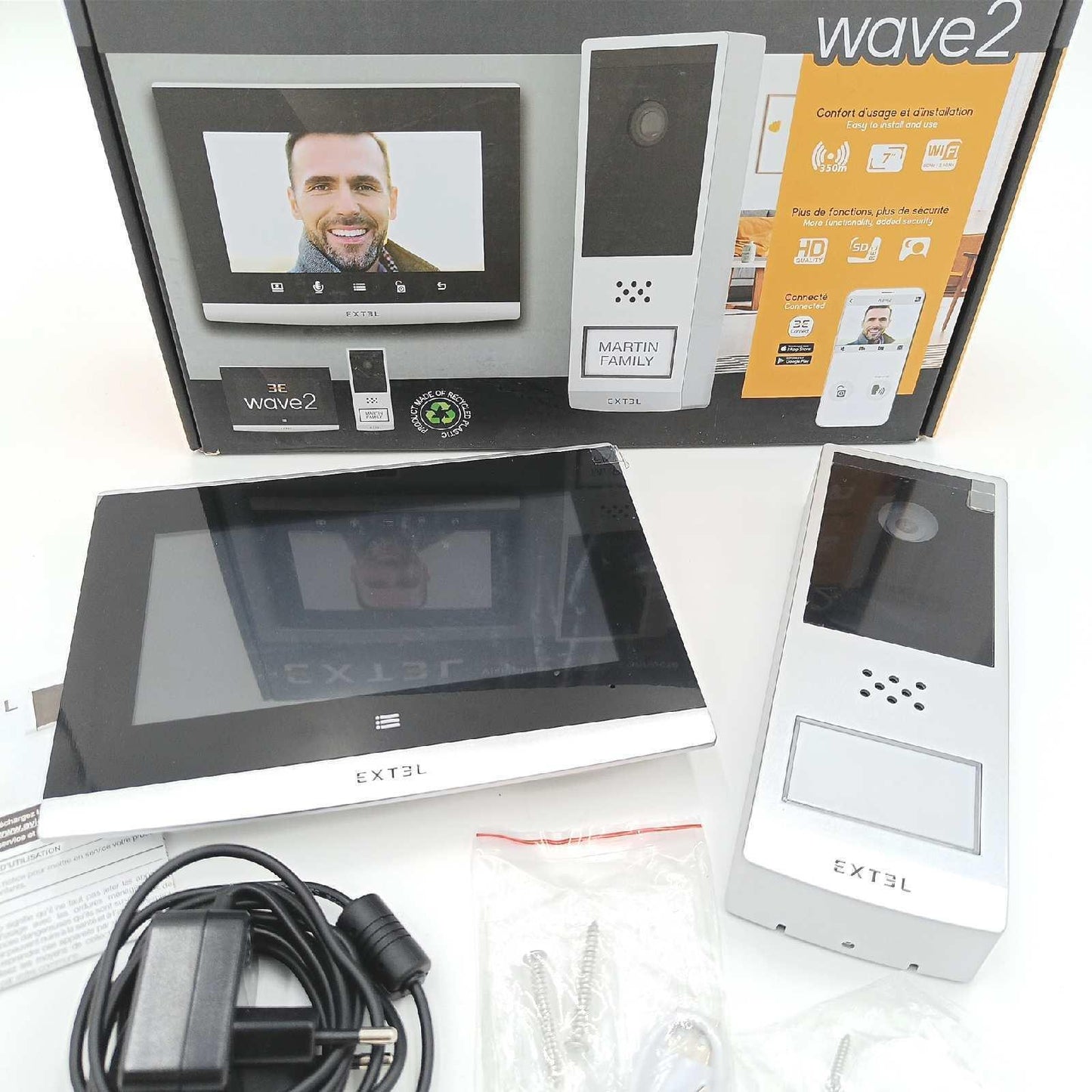 EXTEL Video Türsprechanlage Hauskommunikation Sicherheitstechnik Wave 2 WLAN Nachtsicht