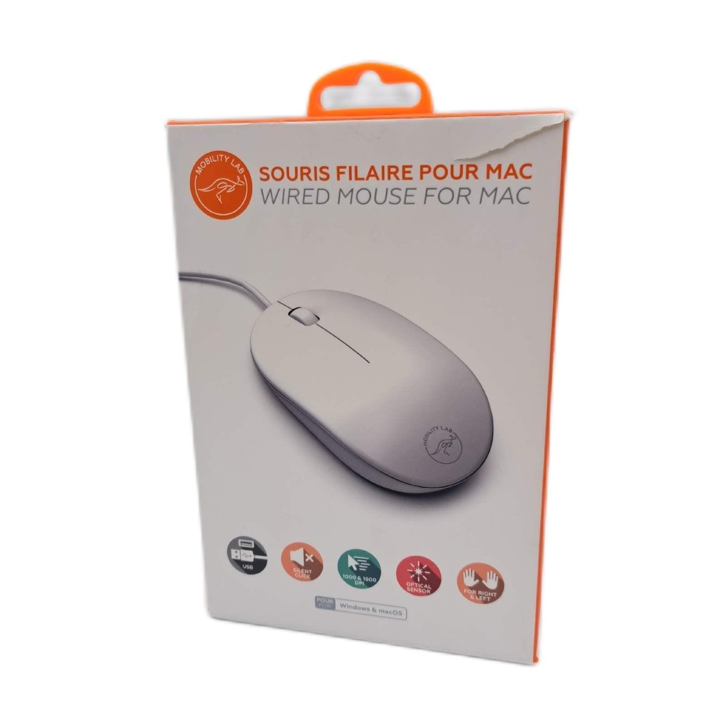 Mobility Lab Optische Maus Computer Zubehör ML301884 1600 DPI für Mac und PC ergonom