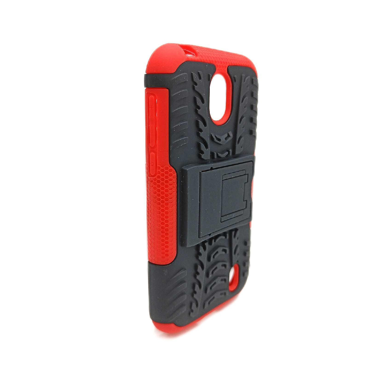 Nokia 1 Hülle TenYll 2in1 Silikon Rückseite Schutzhülle Heavy Duty Tough Rugged Shock Proof Case Mit Halterung Doppeltem Schutz Cover für Nokia 1 -Rot
