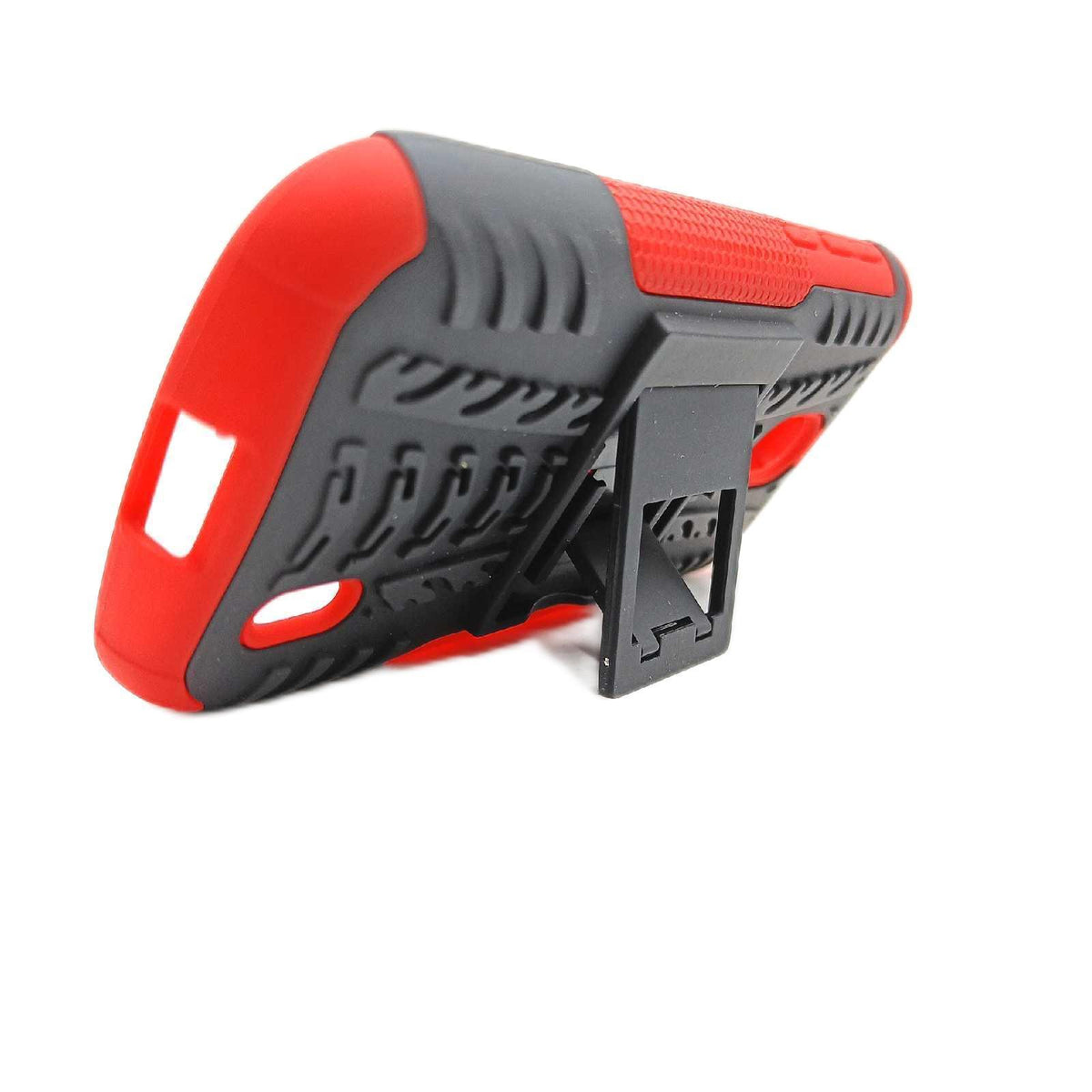 Nokia 1 Hülle TenYll 2in1 Silikon Rückseite Schutzhülle Heavy Duty Tough Rugged Shock Proof Case Mit Halterung Doppeltem Schutz Cover für Nokia 1 -Rot