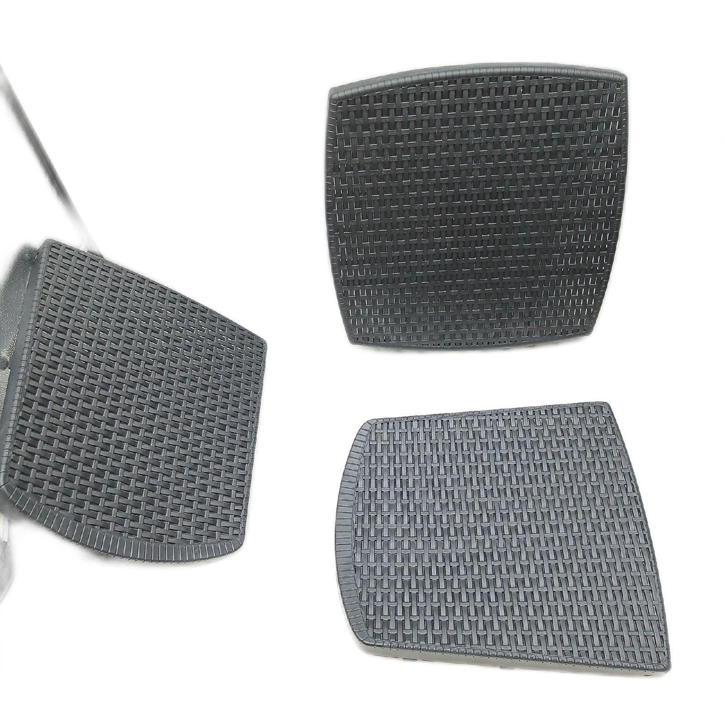 Dmora - Outdoor-Lounge-Set Napoli, Gartenkomposition mit 2 Sesseln und 1 Aufbewahrungstisch, Lounge mit Rattan-Effekt, 100 % Made in Italy, Anthrazit