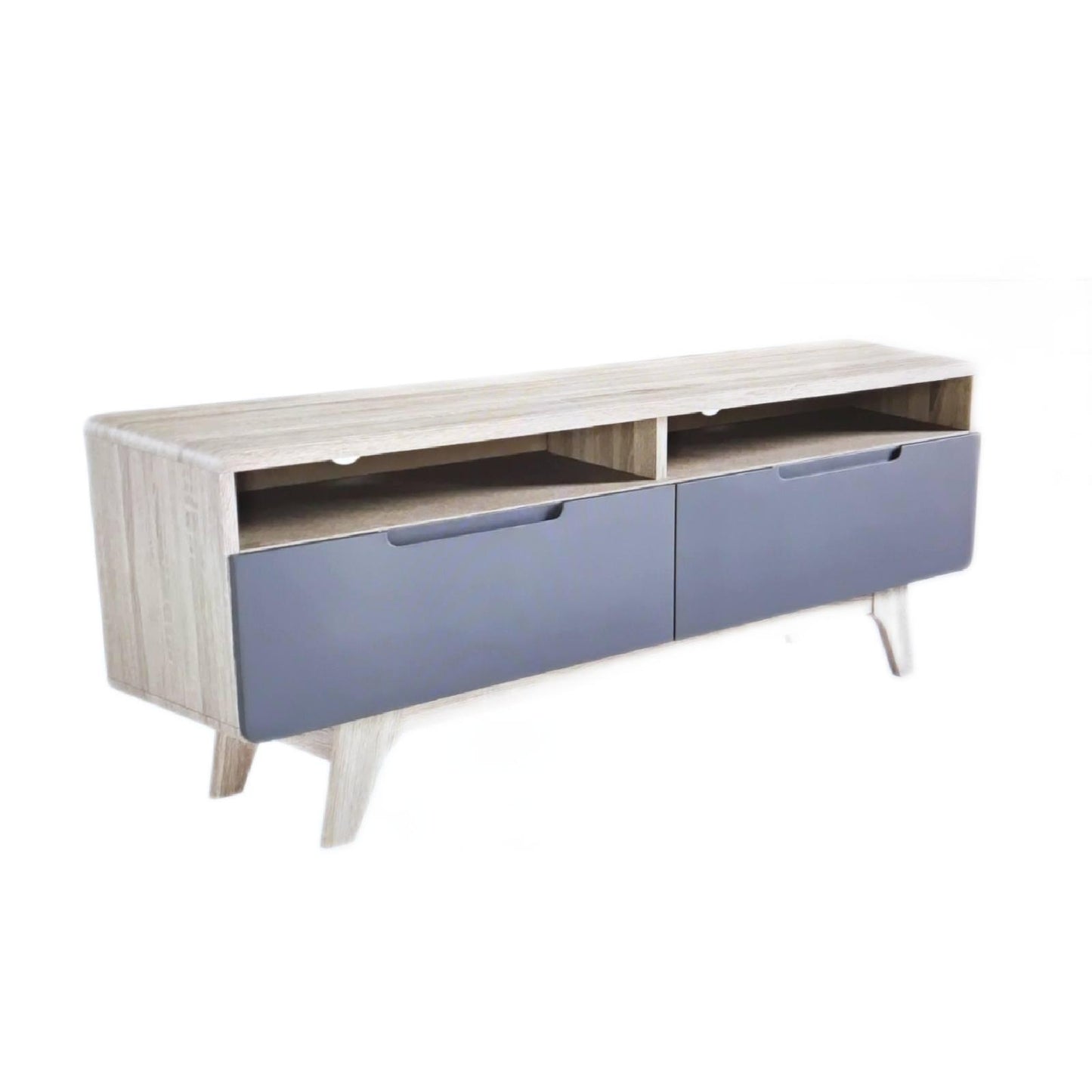 Modway TV Board Möbel Wohnzimmer Origin Mid Century Stil 47 Zoll Grau Design