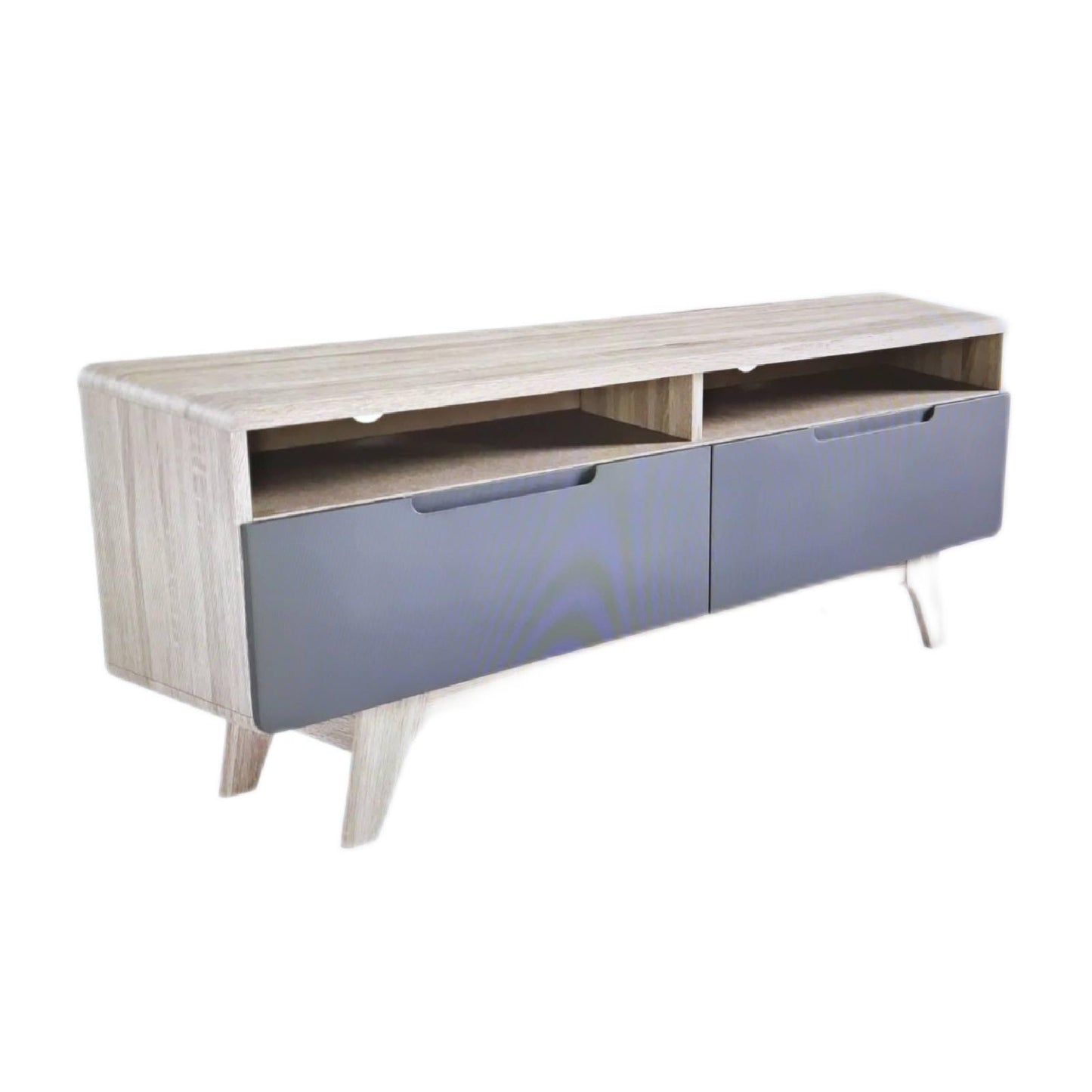 Modway TV Board Möbel Wohnzimmer Origin Mid Century Stil 47 Zoll Grau Design