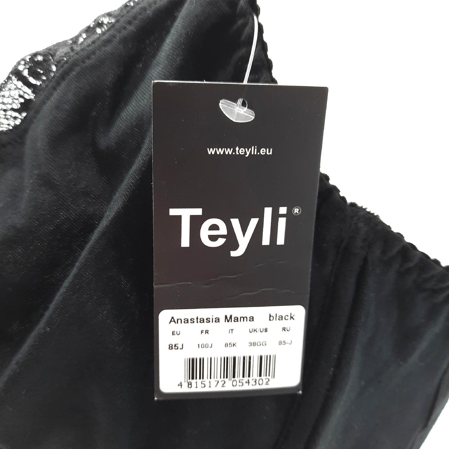 Teyli Damen Still BH - BH Bügel - BH Grosse Grössen Umstandskleidung mit Spitze - Still BH Große Brüste - Damen-BHS Stillen Schwarz 85J