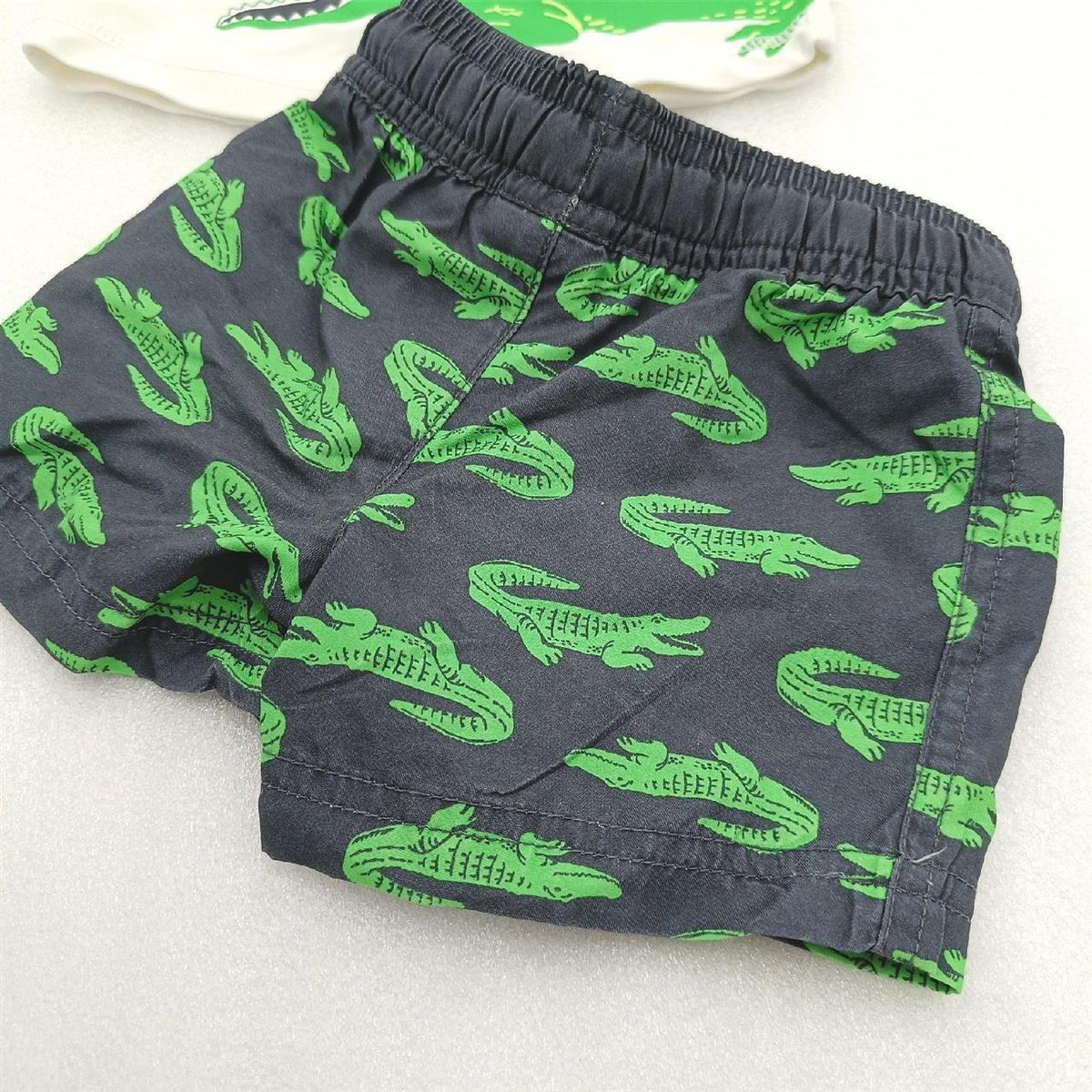 Simple Joys by Carters Badebekleidung Baby Jungen Schwimmanzug Schwarz Krokodil