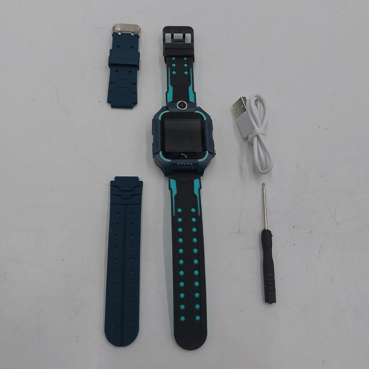 Topchances Smartwatch Kinder Jungen Mädchen GPS Sicherheit Videoanrufe Blau Q19
