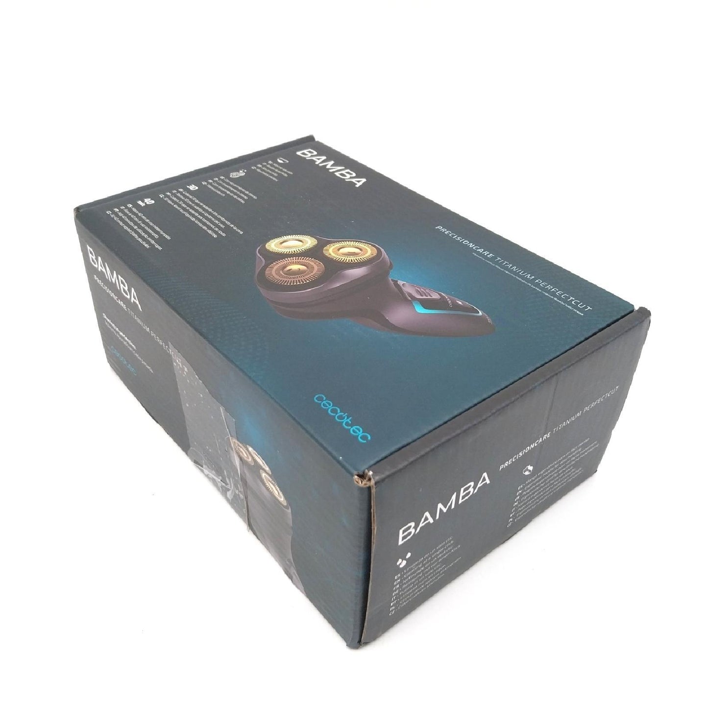 Cecotec Bamba Rasierer Präzisionspflege Titanium PerfectCut 8W Männer schnurlos