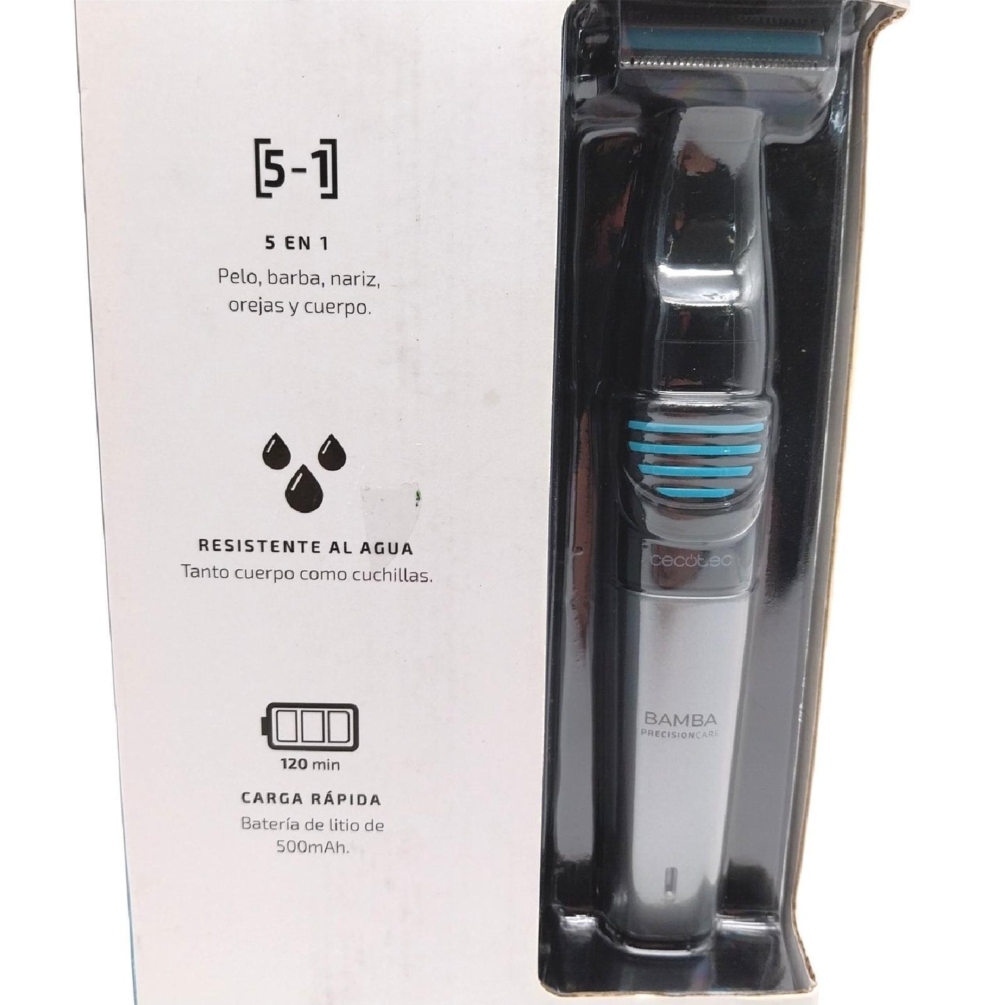 Cecotec Rasierer Bartpflege Bamba Precision Care Extreme 5in1 Akku Leistung Bartpflege