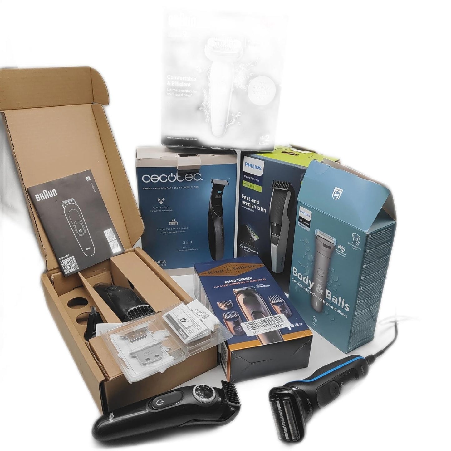 Rasierer Trimmer Braun Philips Haarschneider DEFEKT FÜR BASTLER